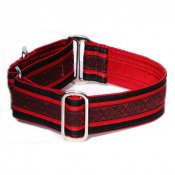 Black/Red - Red/Black Layered Grosgrain