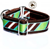 1.5" Brown Diagonal Stripe